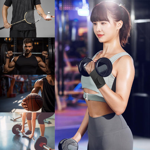 2 Pcs Ultra-Thin Wrist Brace Support for Carpal Tunnel, Pain Relief, Arthritis, Tendonitis, Elastic Wrist Wraps Right and Left Hands - Compression...