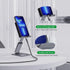 Minthouz Extendable Cell Phone Stand, Aluminium Phone Holder for Desk, Multi-Angle/Height Adjustable Phone Stand Compatible with iPhone 14 13 Pro ...