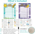 JJPRO Magnetic Kids Daily Schedule Whiteboard-Fridge Magnet to Log Bedtime Routine-Sun Morning Routine Activity Poster,Dry Erase Routine Chart Che...