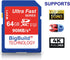 64GB Ultra Fast SDXC 90MB/s Memory Card Compatible with Kodak PIXPRO FZ101, FZ45, FZ55 Camera...