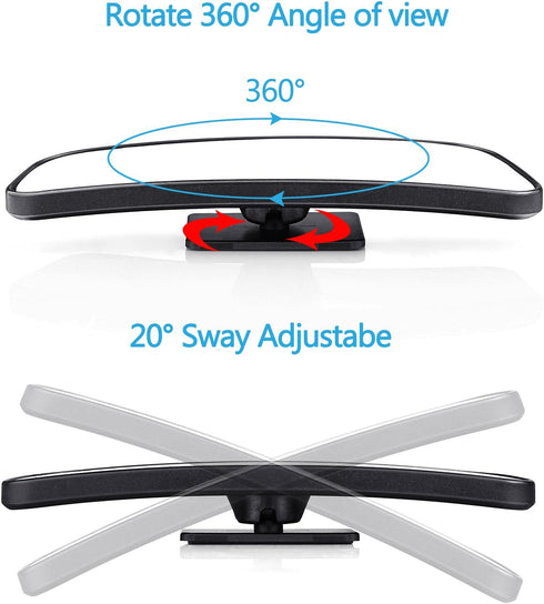Blind Spot Mirror for Cars LIBERRWAY Car Side Mirror Blind Spot Auto Blind Spot Mirrors Wide Angle Mirror Convex Rear View Mirror Stick on Design ...