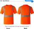SKSAFETY High Visibility Classic T-Shirts Quick Dry Class 2 Safety Shirts for Men?Women, Quick Dry Reflective Short Sleeve Breathable Birdeyes T-S...
