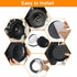 6.5" Foam Speaker Enhancer, AngleKai 4Pcs Self Adhesive Speaker Fast Rings, Universal High Rebound Sponge Bass Blocker Kit for Car Door Speaker Fo...
