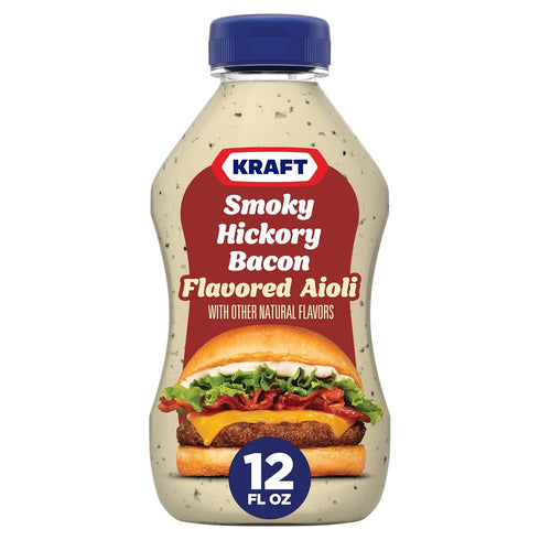 Kraft Smoky Hickory Bacon Flavored Aioli, 12 oz Bottle...
