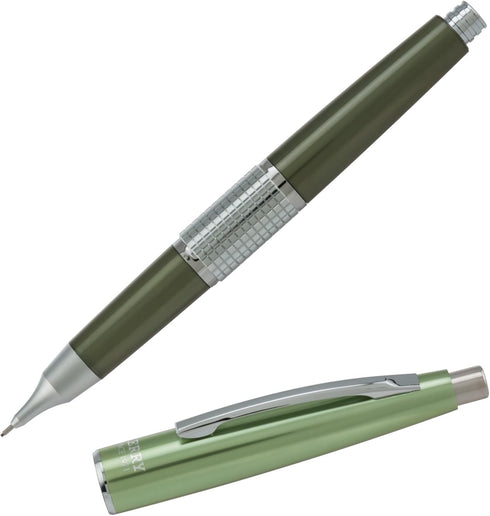 Pentel Sharp Kerry Mechanical Pencil, 0.5mm, Metallic Olive Barrel, 1 pack (P1035K), Green...