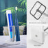 Electric Toothbrush Holder for Bathrooms Countertop, 3 Slots Tooth brushing and Toothpaste Holder, Stainless Steel Toothbrush Holder, Plastic Toot...