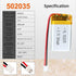 3.7V 300mAh 502035 Lipo battery Rechargeable Lithium Polymer ion Battery Pack with PH2.0mm JST Connector...