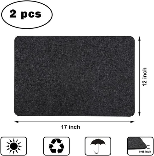 Heat Resistant Mat for Air Fryer, BetterJonny 2Pcs Kitchen Countertop Protector Mats, Non Slip Appliance Mat with Kitchen Appliance Sliders Functi...