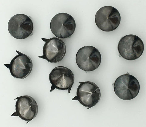 100pcs 9mm Cones DIY Leathercraft Metal Punk Studs Rivet Spikes Nailheads (Gun Black)...