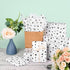 Bolsome 120 Sheets 20 * 14 Inches White Tissue Paper with Black Stars, Black Star Tissue Paper for Gift Wrapping, Black Stars Tissue Paper for Gif...