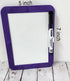 Mini Magnetic Board Dry w/Erase Marker Whiteboard (4 pack) 5? X 7? - Small, white for locker, refrigerator home or office...