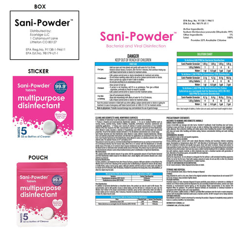 HOCL Hypochlorous Acid Spray, Sanitizer Tablets, Daily Disinfectant, Eliminates 99.9% of Bacteria & Viruses, Alcohol Free, Eliminates Odors, Made ...