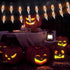 10Ft Halloween Flicker Flame String Lights, C18 Outdoor Halloween Decorations String Lights with 10 Flickering Flame Bulbs for Indoor Outdoor Gard...