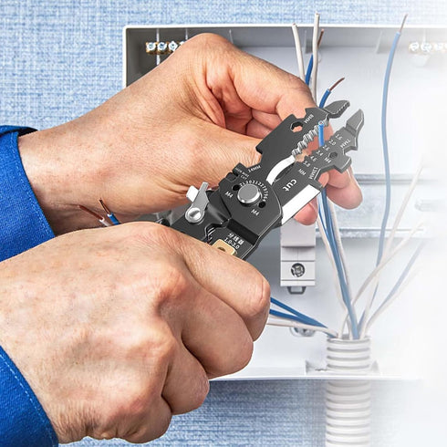 25-in-1 Multifunction Wire Strippers Electeical, 8 inch Wire Crimping Tool, Wire Cutter, Professional Electrician Pliers Tools and Cable Stripper ...