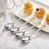 KEAWELL 6" Tea Spoons Set of 4, Coffee Espresso Demitasse Vintage Tea Spoon, 18/10 Stainless Steel, Gold Accent...