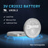 EEMB 10PACK CR2032 Battery 3V Lithium Button Coin Cell Batteries 2032 Battery DL2032, ECR2032, LM2032 for Remotes Watches Calculators Door Chimes ...