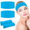 30 Pieces Disposable Spa Facial Headbands, Stretch Non-Woven Skincare Headband, Soft Skincare Hair Band with Adjustable Magic Tape for Women Girls...