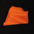 Fine Orange 100% Silk Pocket Square Full-Sized 16"x16"...