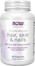 NOW Solutions, Hair, Skin and Nails, Clinically Advanced, Support with Clinically Tested Cynatine®, 90 Veg Capsules...