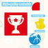 24 PCS Kids Stencils for Painting Sidewalk Chalk Stencils Boys Discovery Themed Stencils Kids Style Collection - 5 in...