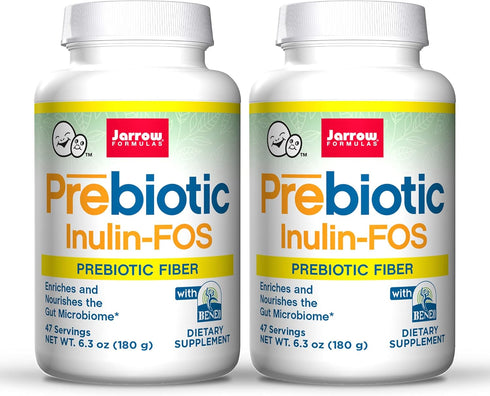 Jarrow Formulas Prebiotic Inulin FOS - 6.35 Ounce(Pack of 2) - Promotes Friendly Bacteria - Soluble Prebiotic Fibers - Promote Gut & Overall Healt...