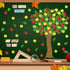 Classroom Tree Bulletin Board Set Bulletin Board Tree Cutouts, Classroom Tree Wall Decor for Elementary School Teacher Supplies(Apple Style)...
