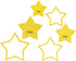 Traceease 5,Point Star Quilting Template Stencils Set of 3-3"/4"/5" inches DIY Sewing Quilt Patchwork templates for Quilting-KB...