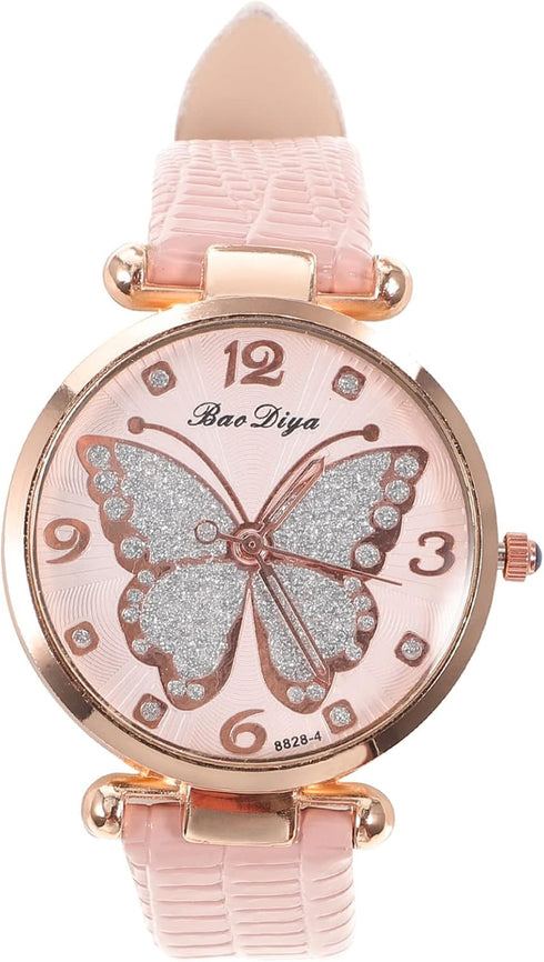 Women Wrist Watch:Analog Q-uartz Watch Butterflies Dial for Women...