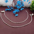 Efulgenz Silver Tone Indian Jewelry Anklets for Women Indian Bollywood Boho Anklets Ankle Bracelet Payal Anklet Set Foot Jewelry...