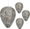 DECYOOL 4 Pack Paper Wasp Nest Decoy Hanging Wasp Nest Stay Away from Wasps Hornets Yellow Jackets(Dark Green)...