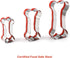3-Piece Dog Bone Cookie Cutters Set - Dog Treats Cutters, Bone Shapes, 2.4" to 3.9" Soft PVC Coated...