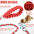 Chain Dog Leash Chew Proof Dog Leash for Medium Large Dogs, 5.5 FT Heavy Duty Metal Leashes with Anti Bite Rope Handle for Training Walking Dogs (...