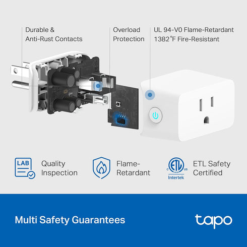 TP-Link Tapo Wi-Fi Smart Plug, ???????????? ????????????????????, Compatible with Alexa & Google Home & Samsung SmartThings, Timer, 15A/1800W Max,...