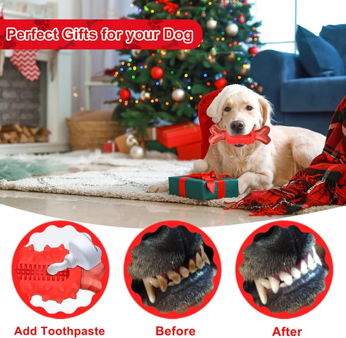 Dog Chew Toy for Aggressive Chewers, Nylon Dog Bone Toy for Large Medium Small Dogs, Interactive Dog Toys for Puppies Teething, Outdoor Dog Toys w...