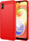 for Samsung Galaxy A04 Phone case, Shockproof, Scratch Resistant Carbon Fiber Jacket, Soft TPU,for Galaxy A04 case (Red)...