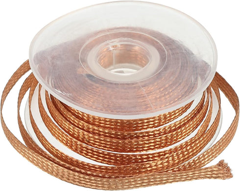 MECCANIXITY Solder Wick Braid No-Clean Desoldering Wick Braid 0.14 Inch Width 9.84 Feet Length for Remove the Solder Electrical Components 1 Pack...