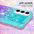 for Samsung Galaxy A35 5G Phone Case with Screen Protector, Glitter Bling Liquid Floating Cute Soft TPU Slim Silicone Women Girls Shockproof Prote...