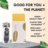 Natural Bamboo Dental Floss: 1 Refillable Glass Container + 3 Biodegradable Bamboo Floss Refill (33 Yards Each), Eco-Friendly, Vegan, Non-Toxic Na...