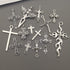 iloveDIYbeads 100g (About 42pcs) Craft Supplies Antique Silver Jesus Christ Cross Charms Pendants for Crafting, Jewelry Findings Making Accessory ...
