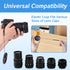 Lens Cap Tether Blackand Microfiber Cleaning Cloth Lens Cap Center Pinch with Lens Cap Leash Holder Prevent Lens Cap Loss SLR Camera Compatible wi...