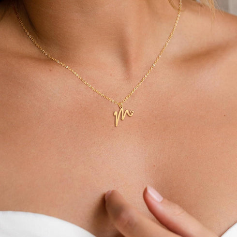 Initial Necklace for Women,14K Gold Dainty A-Z Letter Pendant with Heart Choker Necklace Jewelery Gifts,Personalized Cute Tiny Initial Pendant Nec...