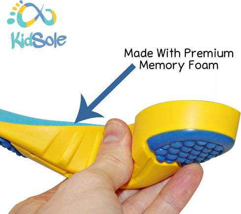 Children's Athletic Memory Foam Insoles for Arch Support and Comfort for Active Children ((24 CM) Kids Size 2-6)...
