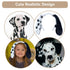 Animals Ears Headband Realistic Dalmatian Ears Headband Cat Ears Bunny Ears Dog Headband Halloween Christmas Costume for Washing Makeup Party...