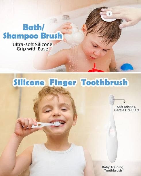Lictin Baby Grooming and Health Kit, Safety Care Set, Newborn Nursery Health Care Set with Hair Brush,Comb,Nail Clippers and More for Newborn Infa...