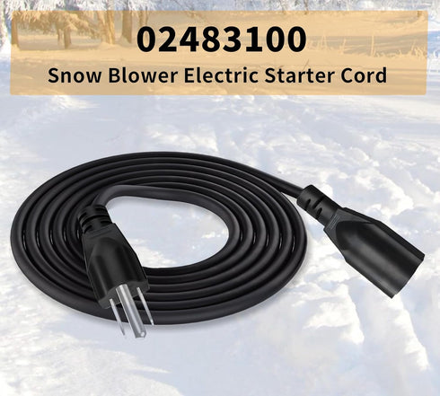 Snow Blower Electric Starter Cord 02483100 for Ariens Snowblower SS322 SS522 SS522C, MTD 629-0071, MTD 929-0071, MTD 929-0071B, Tecumseh: 32450B,R...
