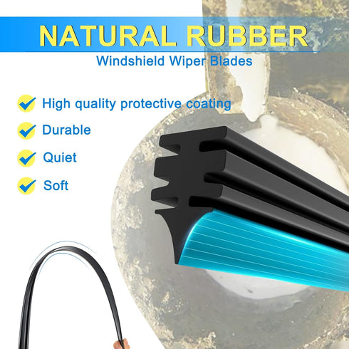 CJPPPZIW® Windshield Wipers-26 Inch+17 Inch Replacement for 2002 2003 2004 2005 2006 2019 2020 2021 2022 2023 Nissan Altima Wiper Blades for My Ca...