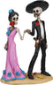 Day of The Dead Skeleton Couple Holding Hands Figurine...