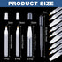 16 Pcs Refillable Acrylic Paint Markers 3 mm 6 mm 15 mm Empty Acrylic Markers White Refillable Paint Pen Round Tilted Flat Head Fillable Paint Pen...