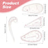 4 PCS Sewing Ruler Clear Metric French Curve Ruler - Flexible Plastic Sewing Measure Tool for Pattern Making & Design DIY Dress Clothing, Ideal fo...