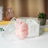 Qtip Holder, Cosmetic Items Storage Dispenser, 4 Compartments Bathroom Canisters for Cotton Swab, Cotton Ball, Cotton Pad Organizer, Clear Acrylic...